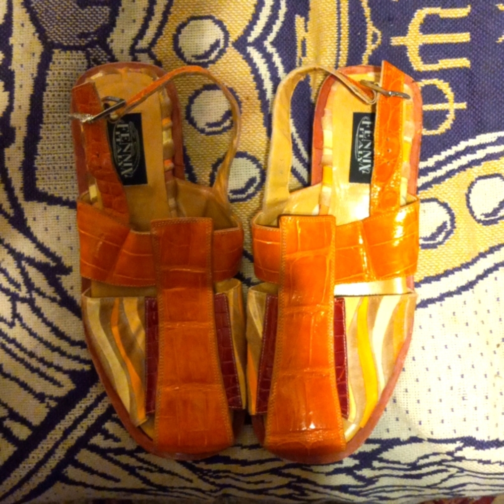 FENNIX ITALY DESIGNER ALLIGATOR SHOES '11
